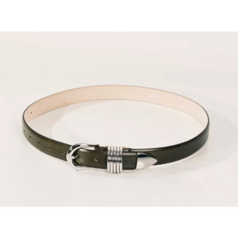 Dehanche Hollyhock Belt - Khaki Green & Silver size M - Picture 3 of 11